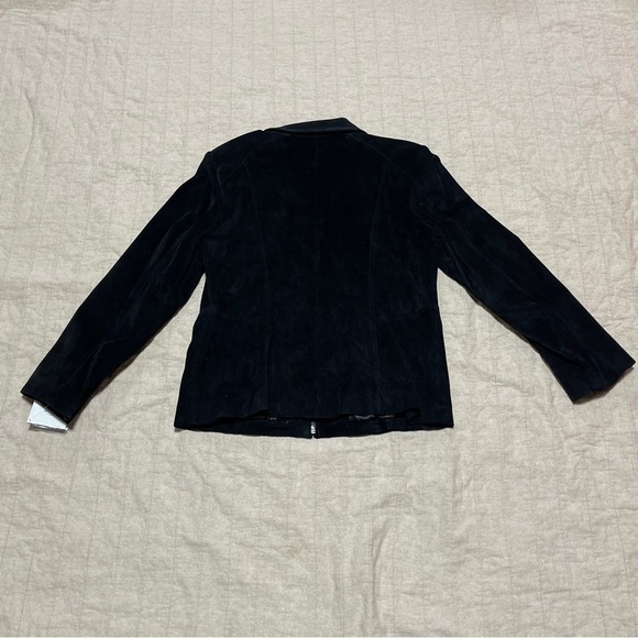 Preston And York Medium Women's Full Zip Suede Jacket Jet Black - Picture 3 of 7